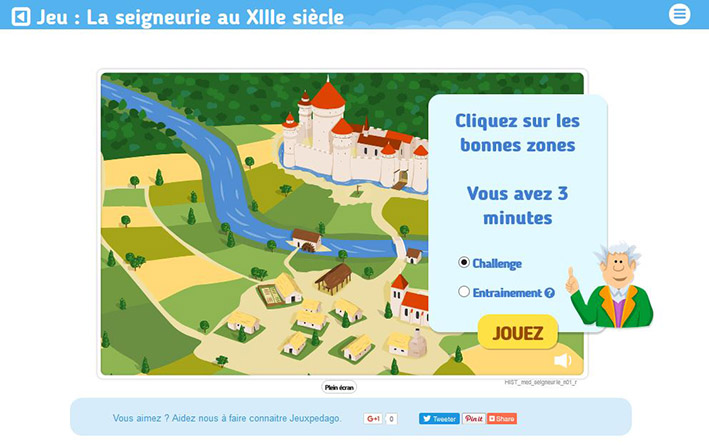 Jeux pédagogiques – La seigneurie au XIIIe siècle