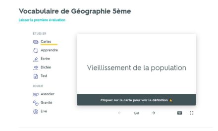 Image illustrant l'article Quizlet de Clio Collège